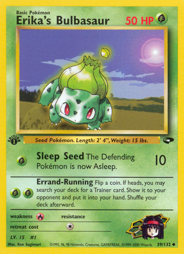 Erika's Bulbasaur (39/132) [Gym Challenge 1st Edition] | Good Games Adelaide SA