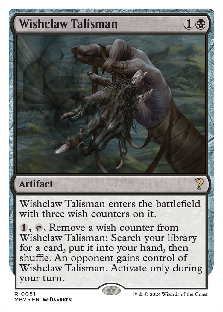 Wishclaw Talisman (White Border) [Mystery Booster 2] | Good Games Adelaide SA