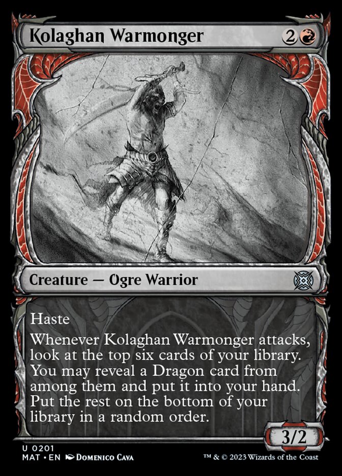 Kolaghan Warmonger (Showcase Halo Foil) [March of the Machine: The Aftermath] | Good Games Adelaide SA