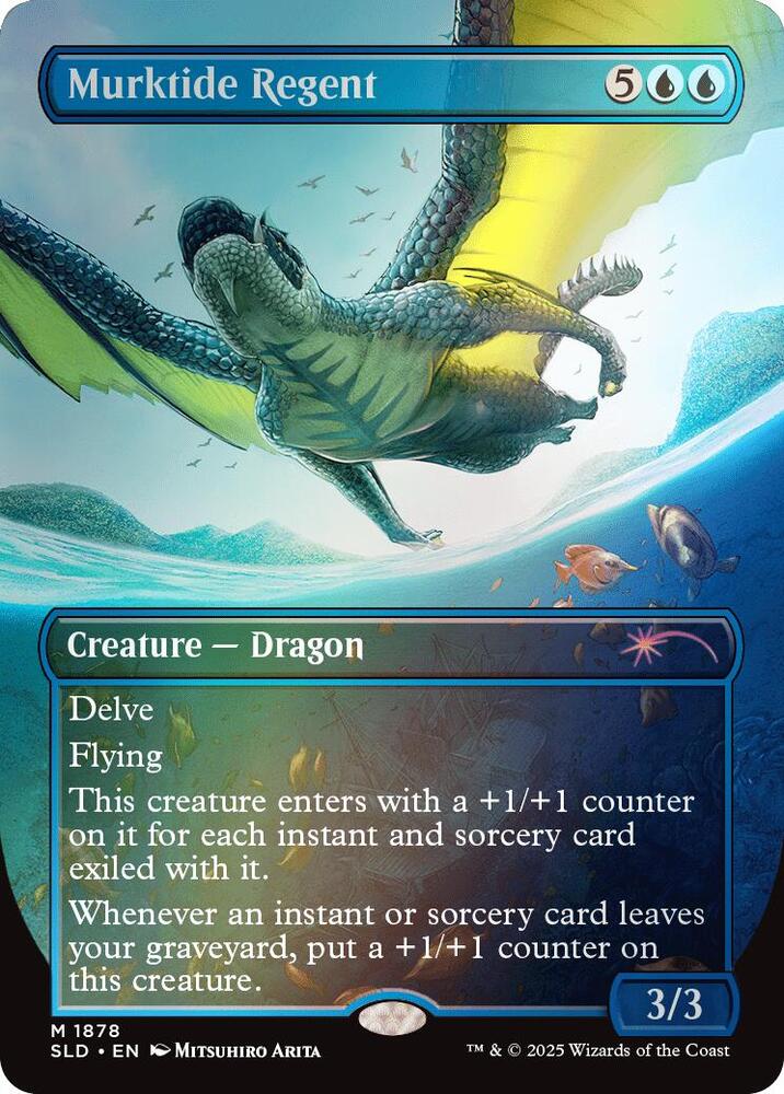 Murktide Regent Rainbow Foil 1878 (Secret Lair Drop Series)  - Foil | Good Games Adelaide SA