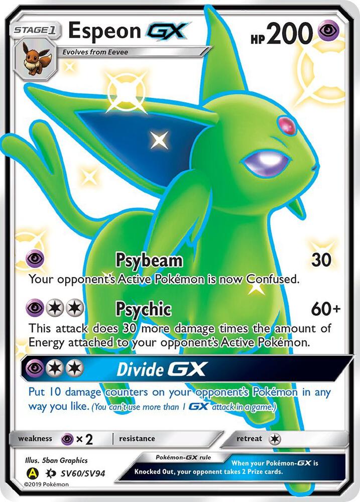Espeon GX SV60/SV94 (Hidden Fates: Shiny Vault)  - Holofoil | Good Games Adelaide SA