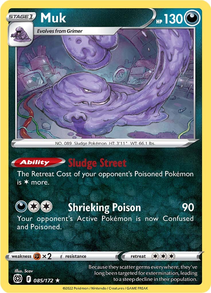 Muk (085/172) [Sword & Shield: Brilliant Stars] | Good Games Adelaide SA
