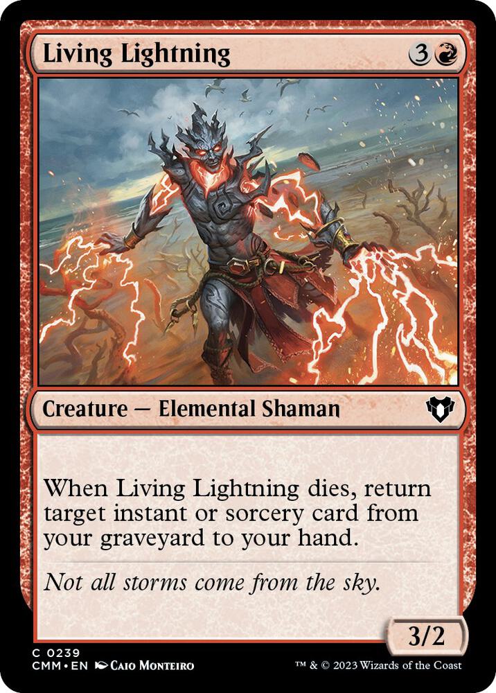 Living Lightning 239 (Commander Masters)  - Foil | Good Games Adelaide SA