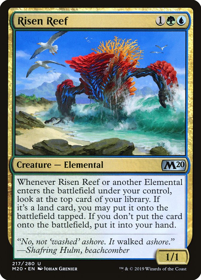 Risen Reef 217 (Core Set 2020)  - Foil | Good Games Adelaide SA