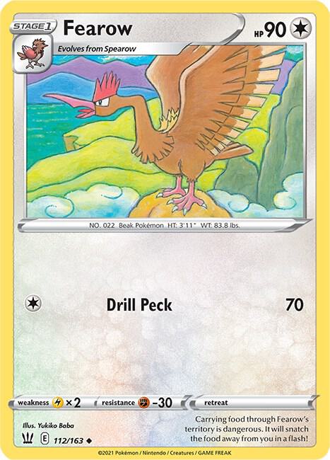 Fearow 112/163 (SWSH05: Battle Styles)  | Good Games Adelaide SA