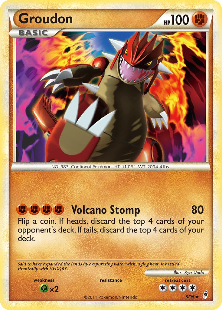Groudon (6/95) (Theme Deck Exclusive) [HeartGold & SoulSilver: Call of Legends] | Good Games Adelaide SA