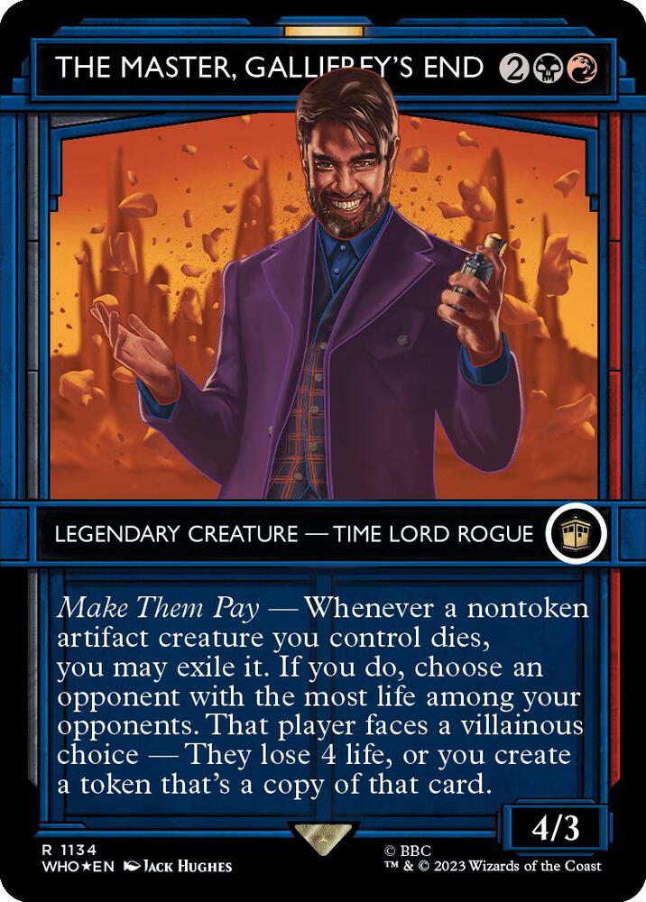 The Master, Gallifrey's End 1134 (Universes Beyond: Doctor Who)  - Foil | Good Games Adelaide SA