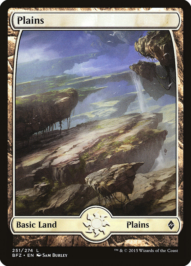 Plains (251) - Full Art [Battle for Zendikar] | Good Games Adelaide SA