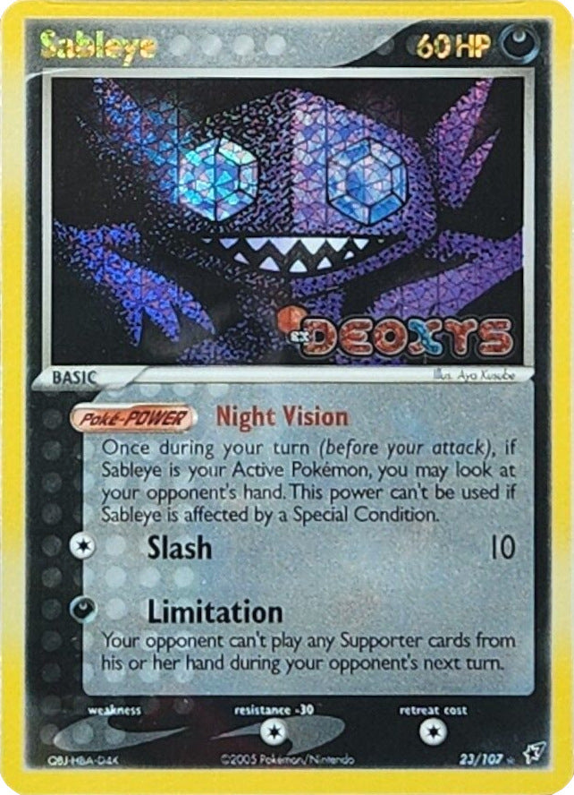 Sableye (23/107) (Stamped) [EX: Deoxys] | Good Games Adelaide SA