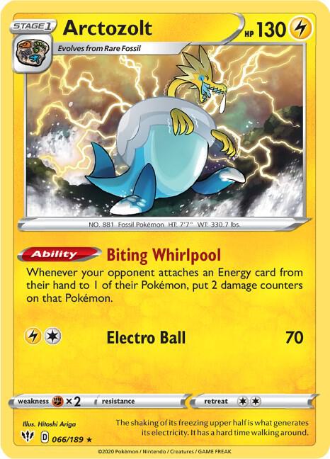 Arctozolt 066/189 (SWSH03: Darkness Ablaze)  - Holofoil | Good Games Adelaide SA