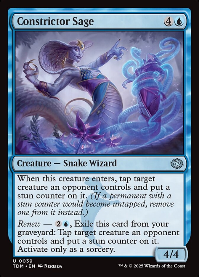 Constrictor Sage 39 (Tarkir: Dragonstorm)  - Foil | Good Games Adelaide SA
