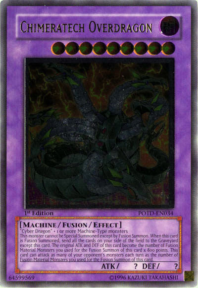 Chimeratech Overdragon [POTD-EN034] Ultimate Rare | Good Games Adelaide SA
