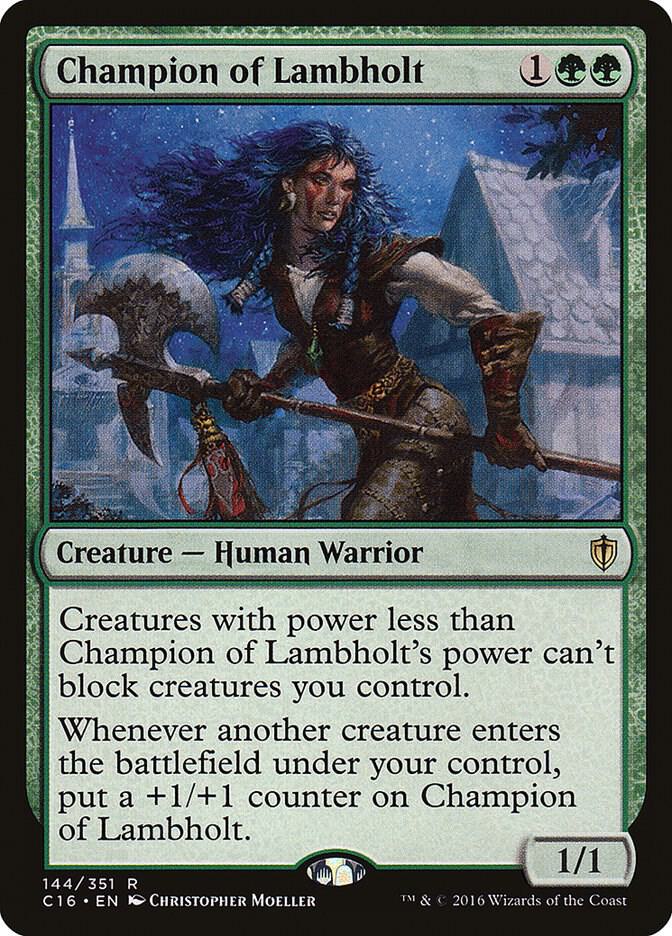 Champion of Lambholt 144 (Commander 2016)  | Good Games Adelaide SA