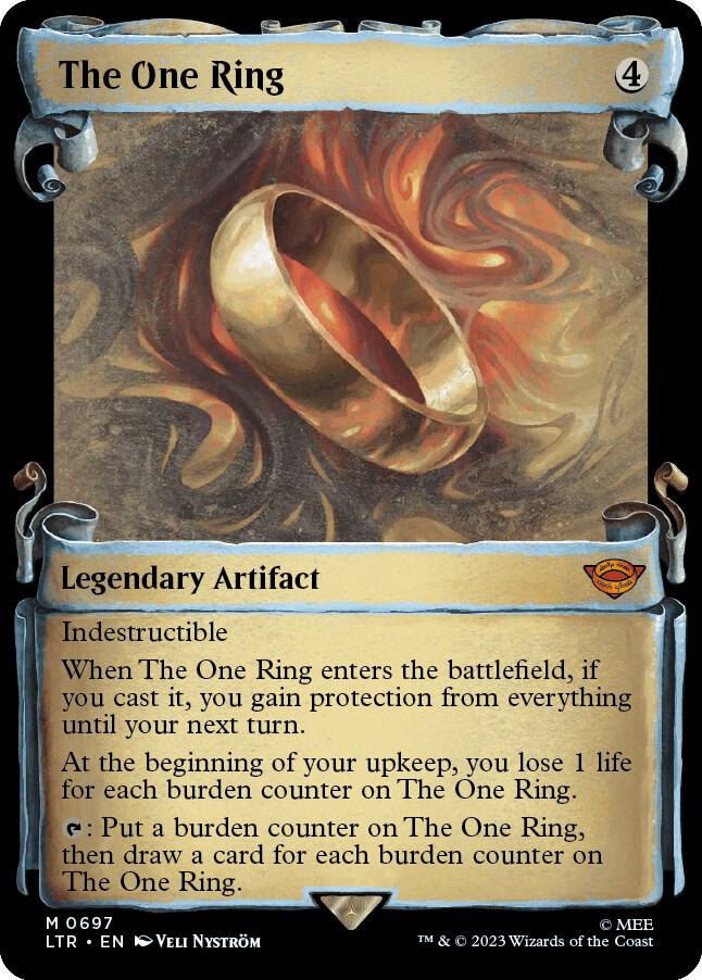 The One Ring 697 (Universes Beyond: The Lord of the Rings: Tales of Middle-earth)  - Showcase Scroll | Good Games Adelaide SA