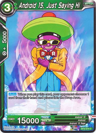 Android 15, Just Saying Hi [BT3-074] | Good Games Adelaide SA