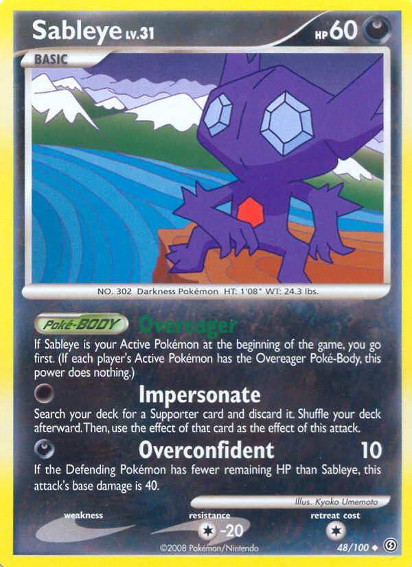 Sableye (48/100) [Diamond & Pearl: Stormfront] | Good Games Adelaide SA