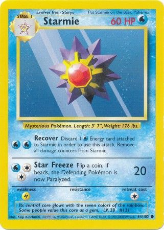 Starmie (64/102) [Base Set Unlimited] | Good Games Adelaide SA