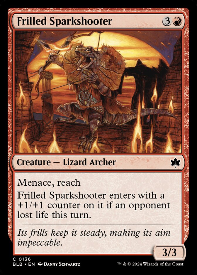 Frilled Sparkshooter 136 (Bloomburrow)  - Foil | Good Games Adelaide SA