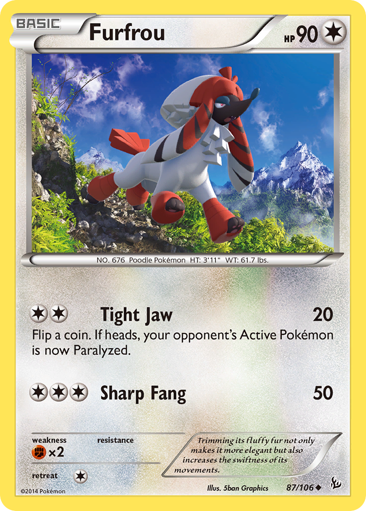 Furfrou (87/106) [XY: Flashfire] | Good Games Adelaide SA