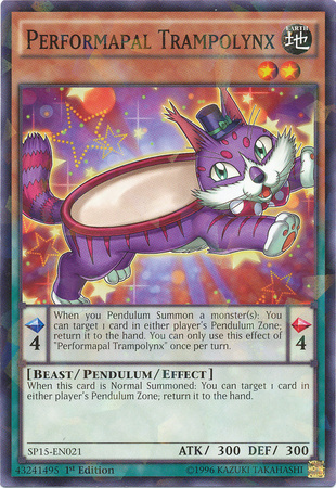 Performapal Trampolynx [SP15-EN021] Shatterfoil Rare | Good Games Adelaide SA