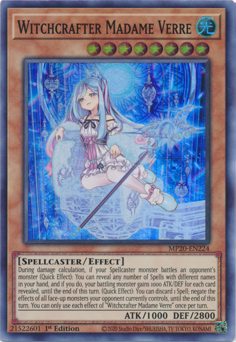 Witchcrafter Madame Verre [MP20-EN224] Super Rare | Good Games Adelaide SA