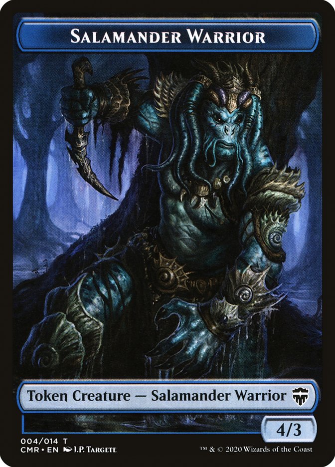 Salamander Warrior // Zombie Token [Commander Legends Tokens] | Good Games Adelaide SA