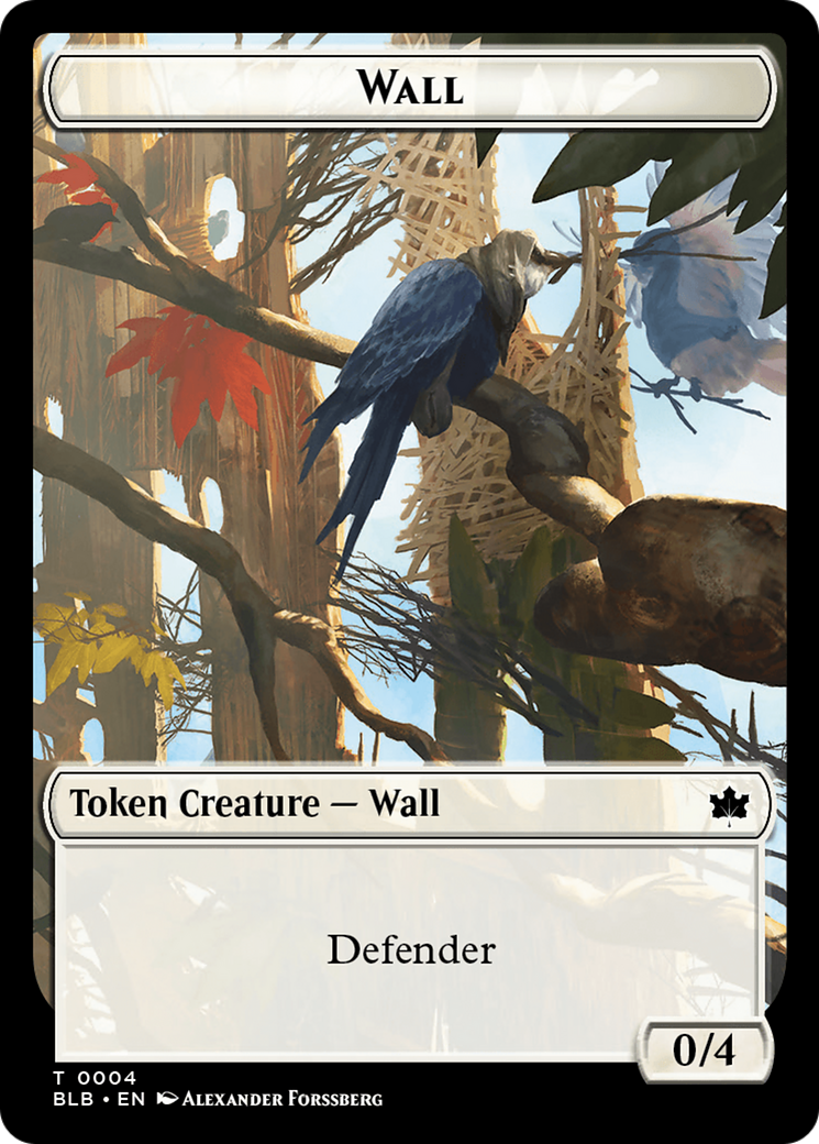 Wall Token [Bloomburrow Tokens] | Good Games Adelaide SA