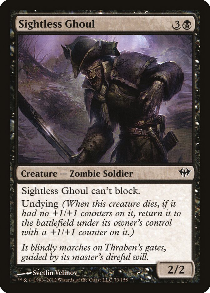 Sightless Ghoul 73 (Dark Ascension)  - Foil | Good Games Adelaide SA