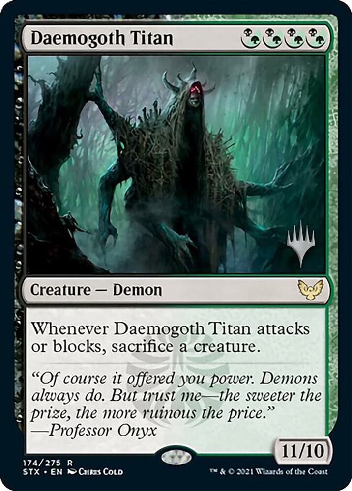 Daemogoth Titan 174 (Promo Pack: Strixhaven)  - Foil | Good Games Adelaide SA