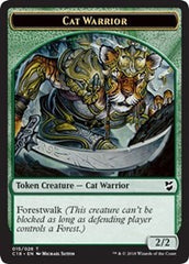 Cat Warrior // Worm Double-sided Token [Commander 2018 Tokens] | Good Games Adelaide SA