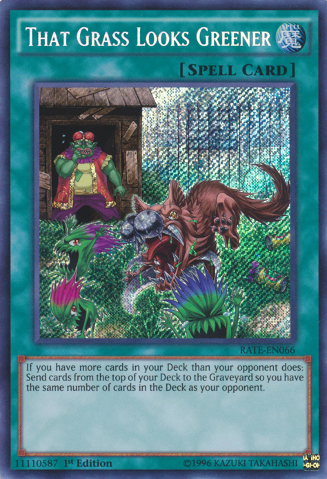 That Grass Looks Greener [RATE-EN066] Secret Rare | Good Games Adelaide SA
