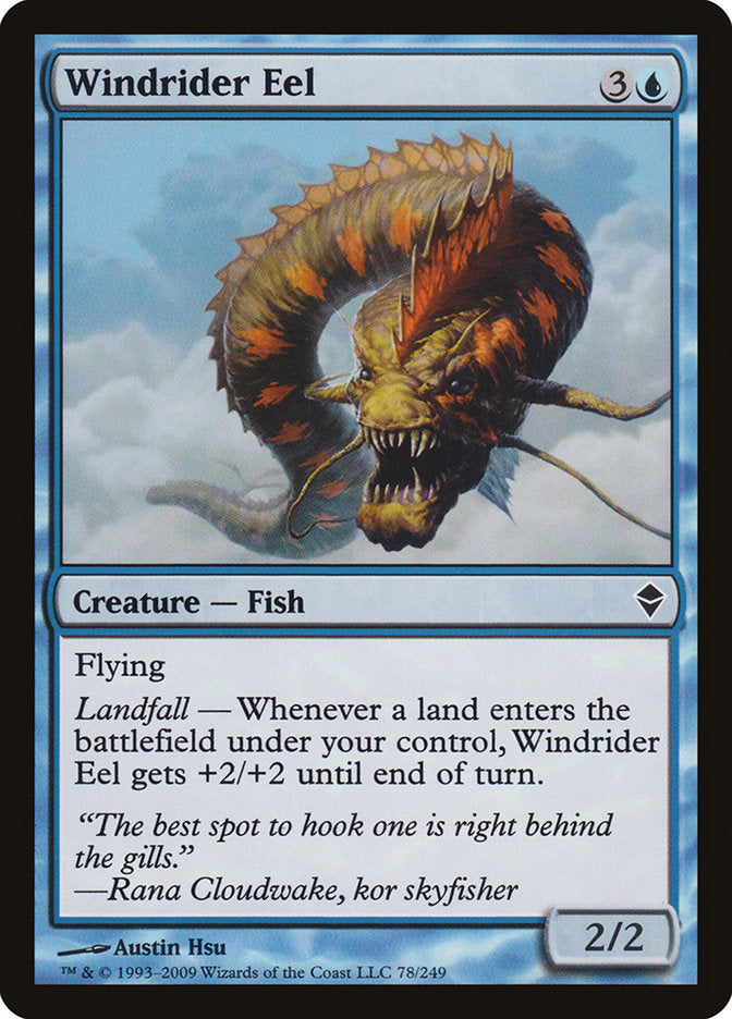 Windrider Eel [Zendikar] | Good Games Adelaide SA