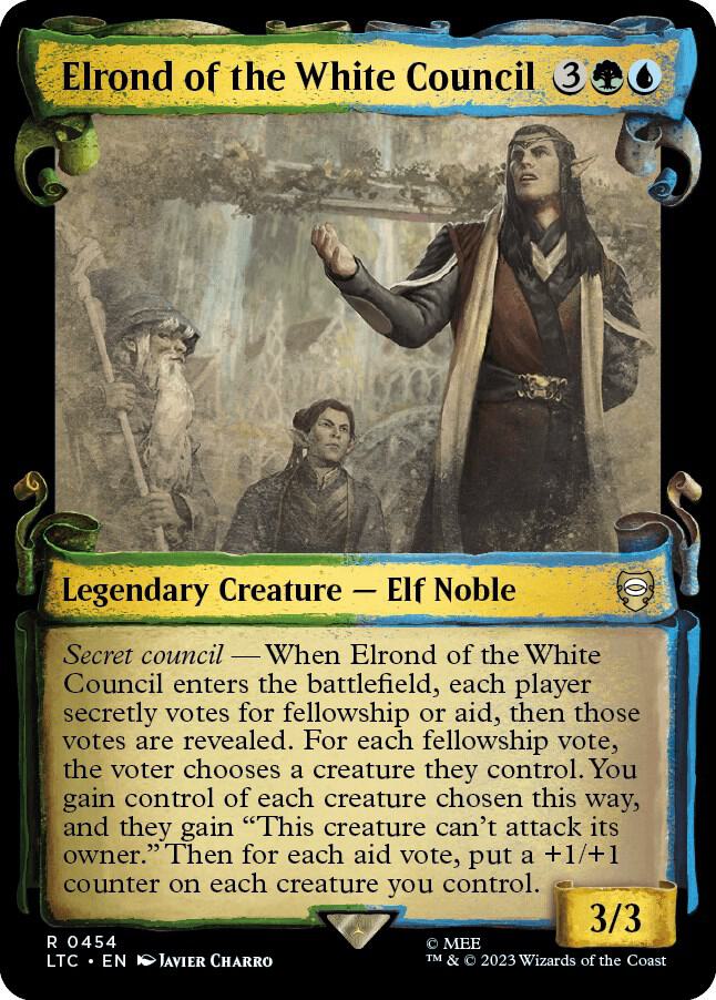 Elrond of the White Council 454 (Commander: The Lord of the Rings: Tales of Middle-earth)  - Showcase Scroll | Good Games Adelaide SA