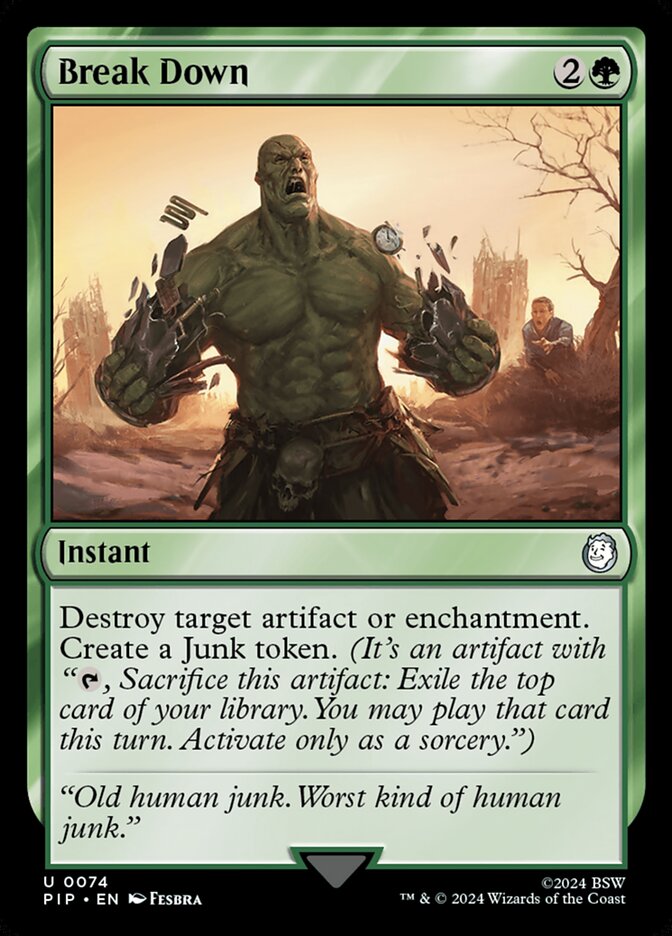 Break Down 74 (Universes Beyond: Fallout)  - Foil | Good Games Adelaide SA