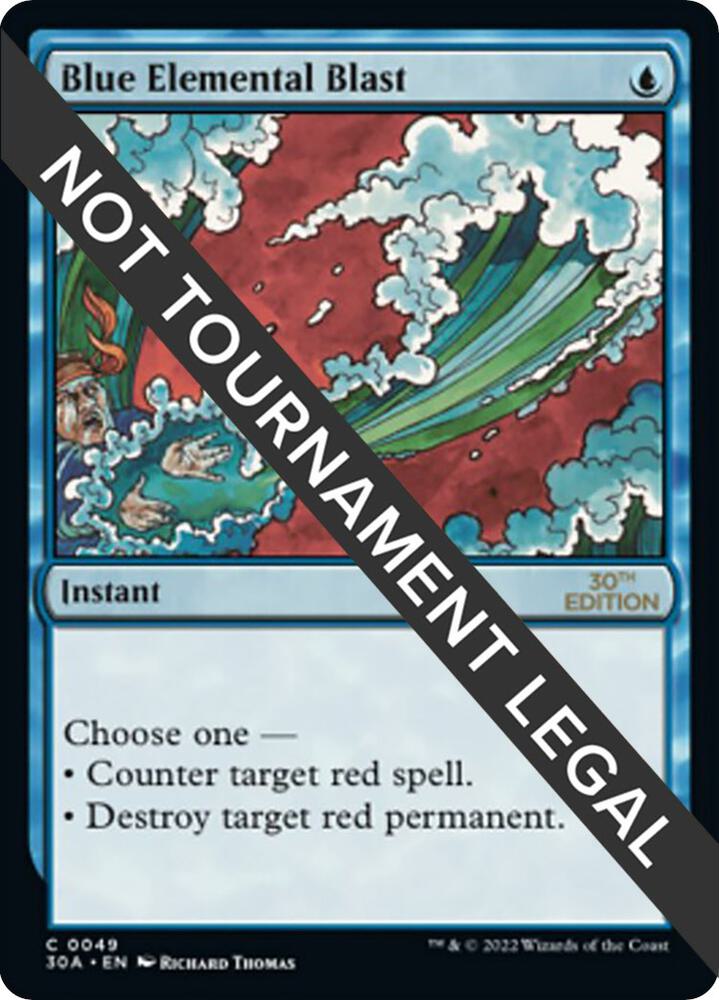 Blue Elemental Blast 49/594 (30th Anniversary Edition)  | Good Games Adelaide SA
