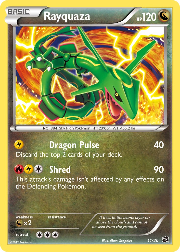 Rayquaza (11/20) (Blister Exclusive) [Black & White: Dragon Vault] | Good Games Adelaide SA