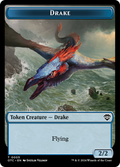 Drake // Soldier (0026) Double-Sided Token [Outlaws of Thunder Junction Commander Tokens] | Good Games Adelaide SA