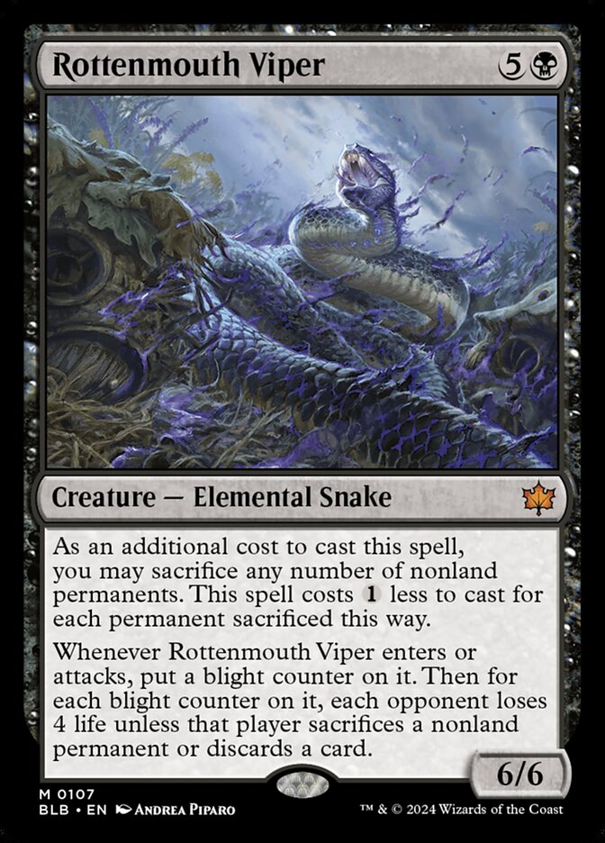 Rottenmouth Viper 107 (Bloomburrow)  - Foil | Good Games Adelaide SA