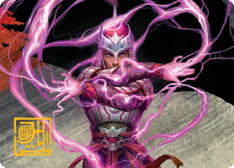 All Out Assault Art Card 43 54 Gold Stamped Signature 43 (Art Series: Tarkir: Dragonstorm)  | Good Games Adelaide SA