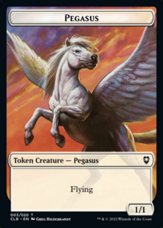 Pegasus Token [Commander Legends: Battle for Baldur's Gate Tokens] | Good Games Adelaide SA