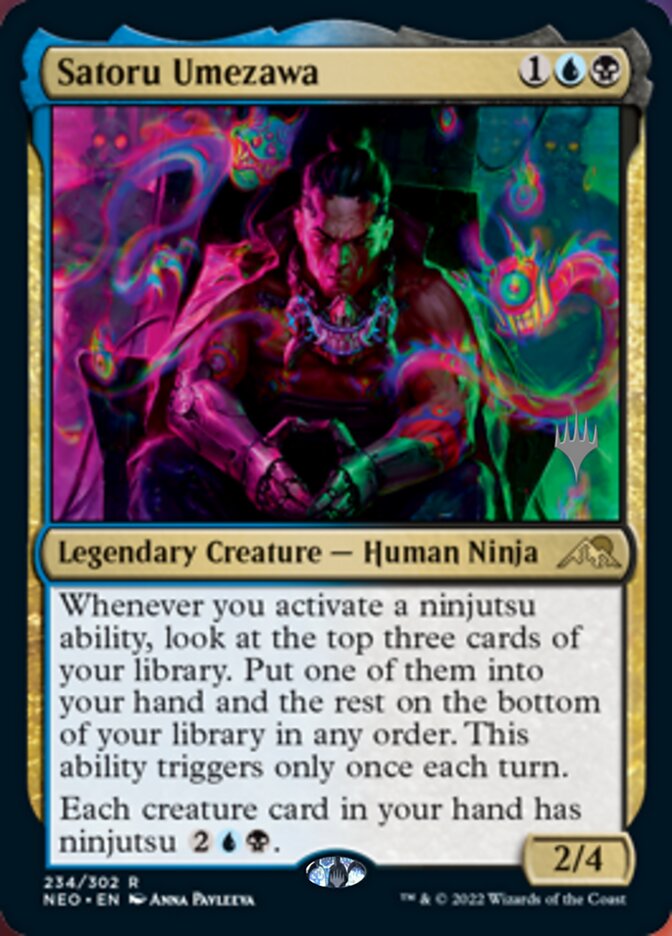 Satoru Umezawa (Promo Pack) [Kamigawa: Neon Dynasty Promos] | Good Games Adelaide SA