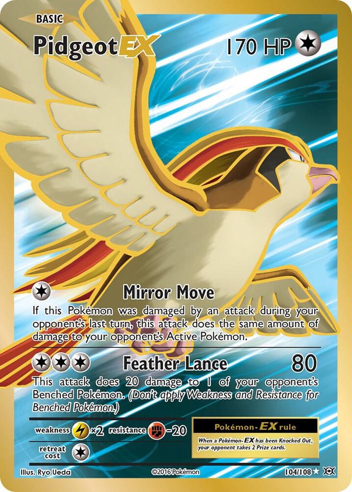 Pidgeot EX Full Art 104/108 (XY - Evolutions)  - Holofoil | Good Games Adelaide SA