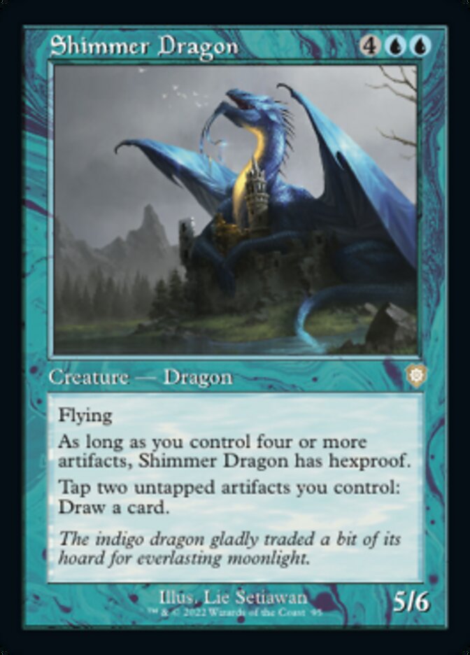 Shimmer Dragon (Retro) [The Brothers' War Commander] | Good Games Adelaide SA