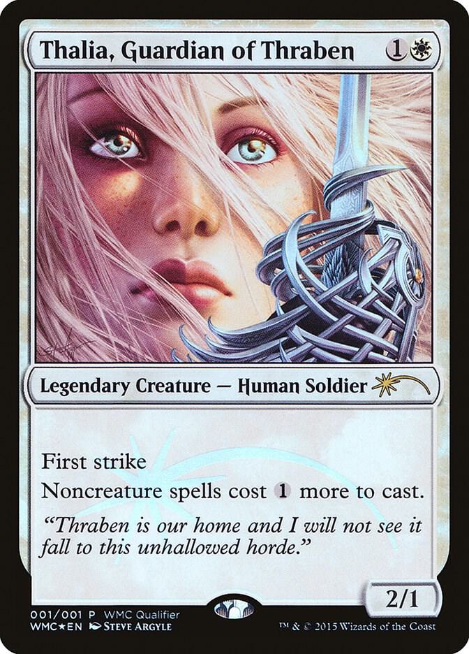 Thalia Guardian of Thraben 1 (WMCQ Promo Cards)  - Foil | Good Games Adelaide SA