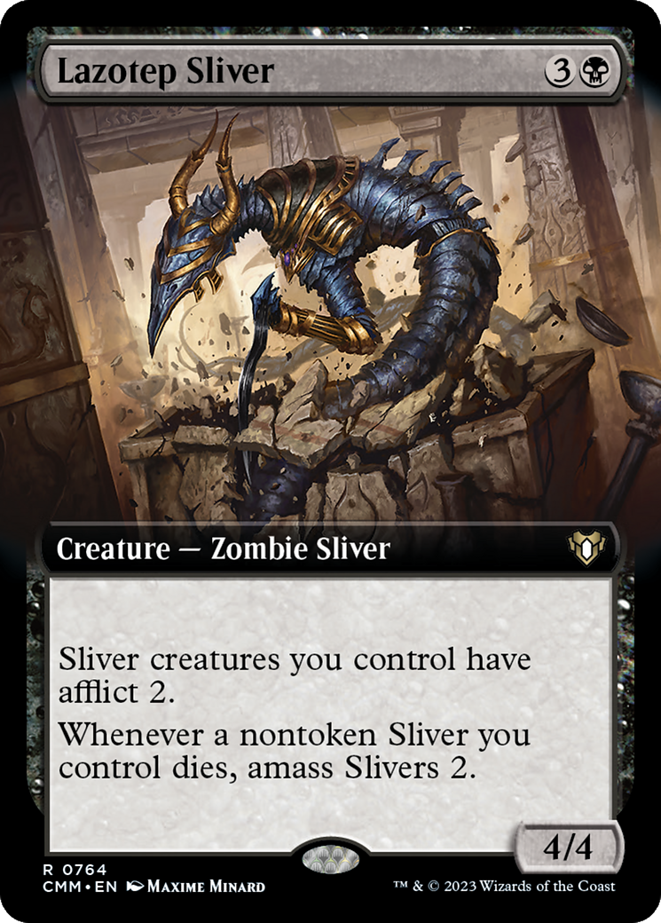 Lazotep Sliver (Extended Art) [Commander Masters] | Good Games Adelaide SA