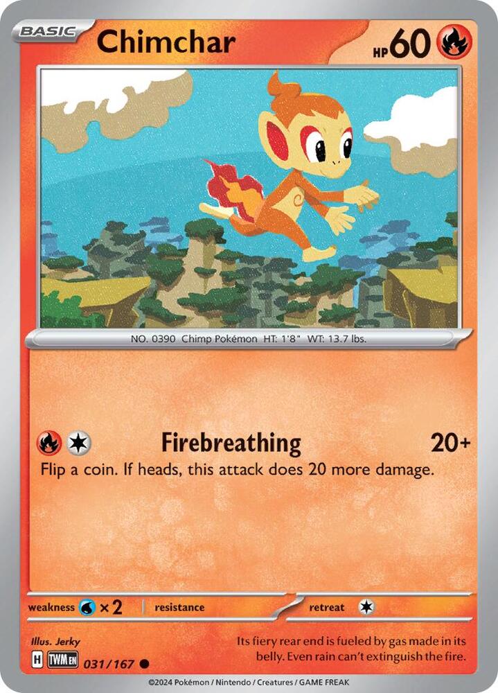 Chimchar 031/167 (SV06: Twilight Masquerade)  | Good Games Adelaide SA