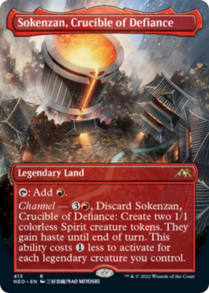 Sokenzan, Crucible of Defiance 415 (Kamigawa: Neon Dynasty)  - Borderless | Good Games Adelaide SA