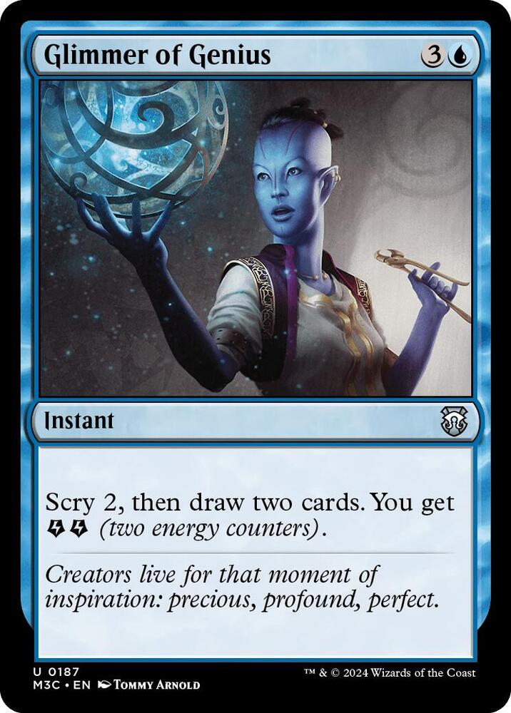 Glimmer of Genius 187/411 (Commander: Modern Horizons 3)  - Ripple Foil | Good Games Adelaide SA