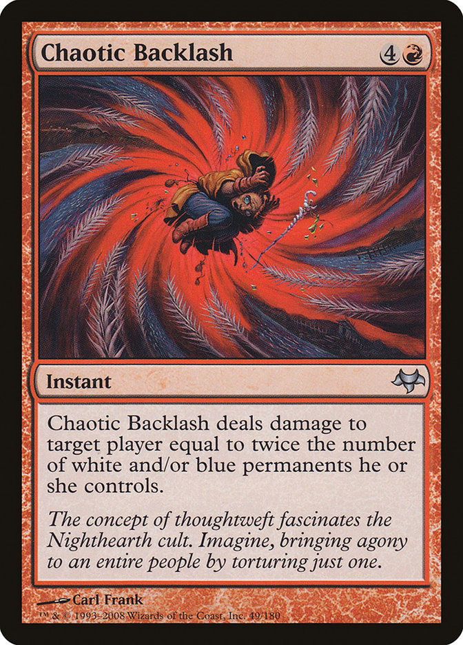 Chaotic Backlash 49 (Eventide)  - Foil | Good Games Adelaide SA