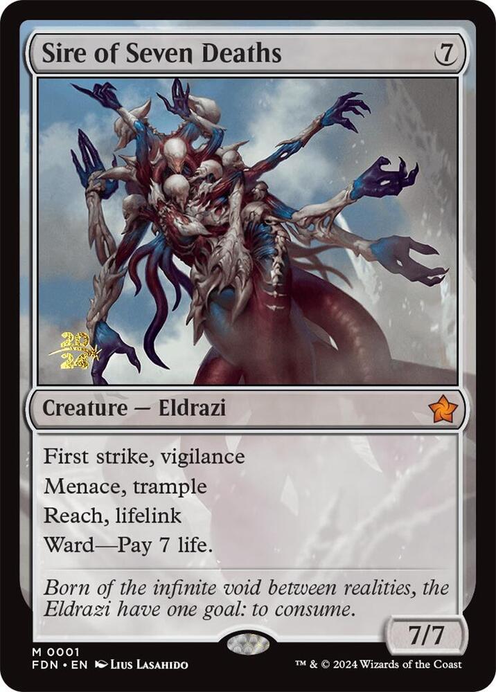 Sire of Seven Deaths 1 (Prerelease Cards)  - Foil | Good Games Adelaide SA